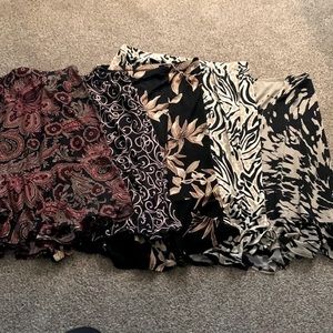 Elastic waist soft skirts (5)